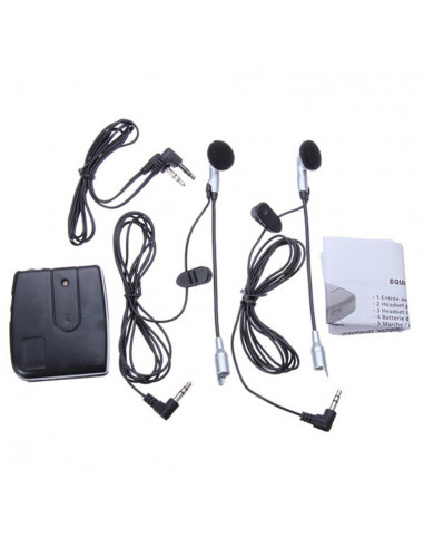 Intercomunicador Moto Headset Micro Audio Para 2 Cascos