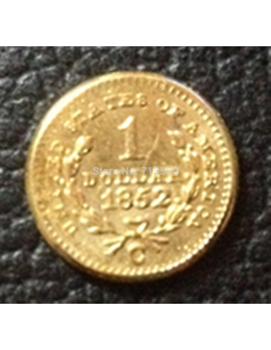 Moneda aleacion Dolar Dollar 1852 Alto Nivel De Detalle