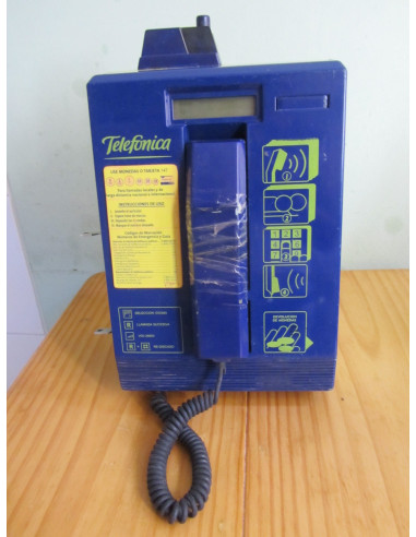 Antiguo USADO Telefono Monedero Telefonica Funciona Perfectamente