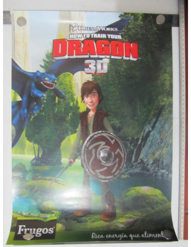 Poster Promocional Como Entrenar A Tu Dragon 3d Version 1
