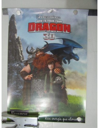 Poster Promocional Como Entrenar A Tu Dragon 3d Version 2