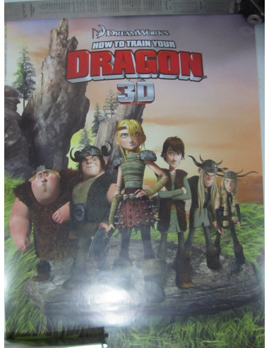 Poster Promocional Como Entrenar A Tu Dragon 3d Version 3