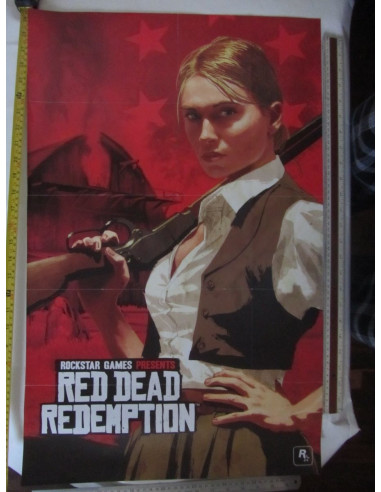 Poster Oficial Gigante Rockstar Red Dead Redemption Mapa