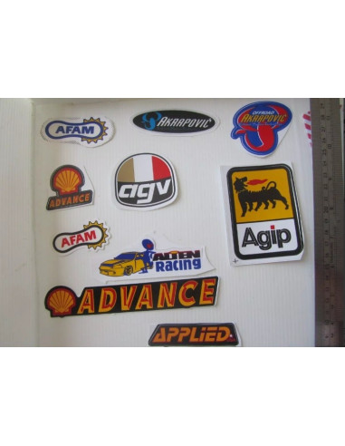 Sticker Tunning Moto Auto Akrapovic Advance Agip Afam Advan