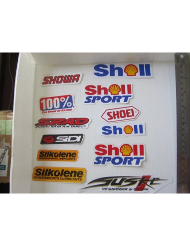 Sticker Tuning Moto Srad Sidi Silkolene Suske Shell Sport