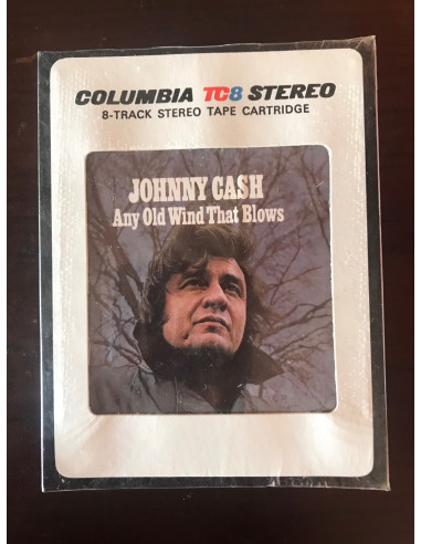 Cartucho cinta cassette 8 track vintage JOHNNY CASH ANY OLD WIND SELLADO