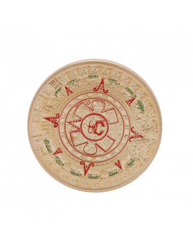 Moneda Conmemorativa Profecia Horoscopo Calendario Azteca